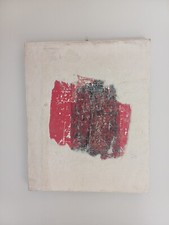 GIORGIO CELIBERTI Affresco su Tavola 58x70.5 Anno 1987 Autografato e Pubblicato