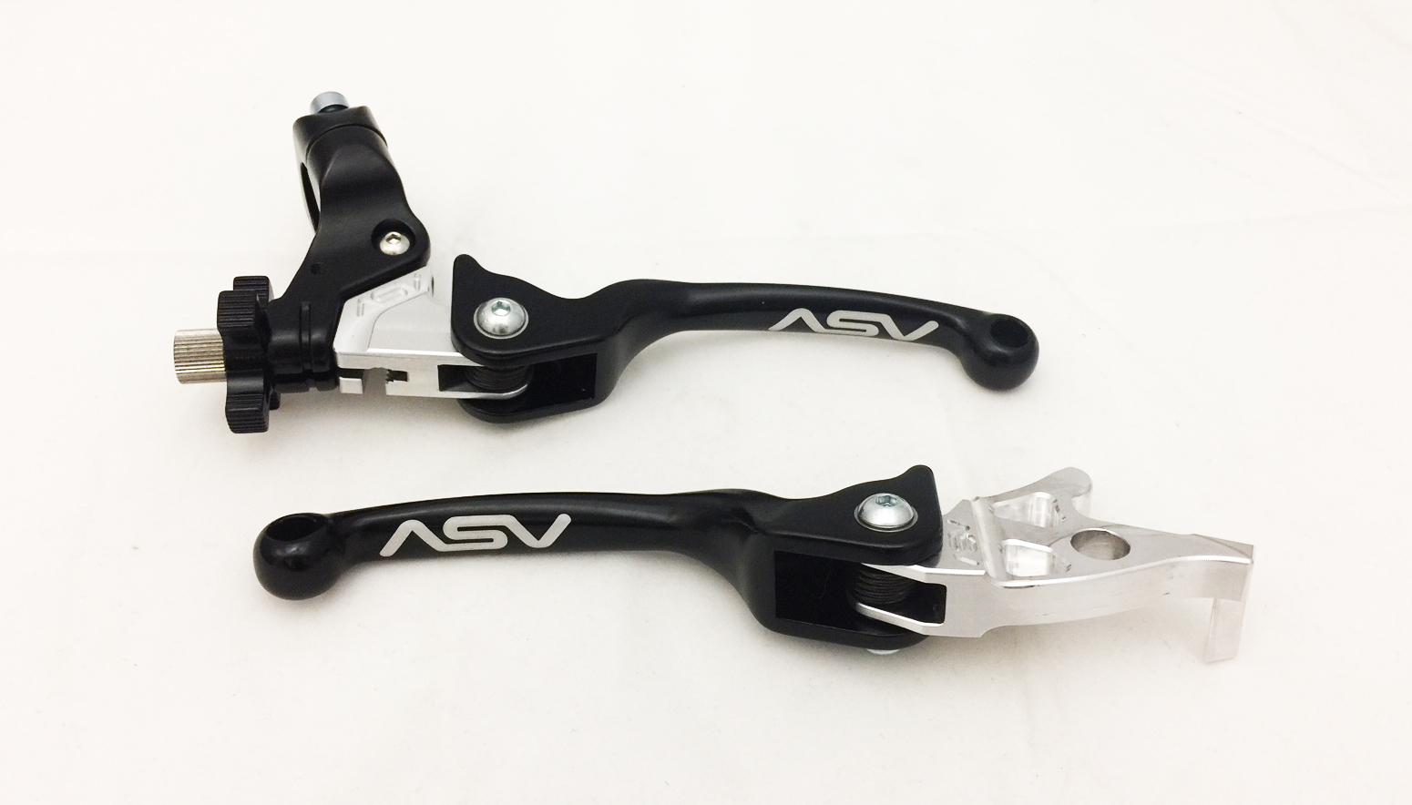 ASV F3 Black Front Brake Clutch Perch Levers Pair Pack Honda TRX300EX