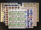 350 US MINT STAMPS 7 SHEETS #1525 1569-70 1706-09 1633-82 1757 1712-15 1732-33 — photo 9