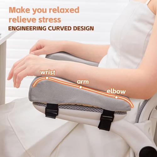 2PCS Elbow Arm Rest Cushion Chair Armrest Pad Memory Foam Office Support Pillow\ - Picture 6 of 12