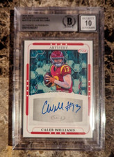 CHICAGO BEARS USC Caleb Williams signed 2023 Sage Artistry beckett slab GRADE 10