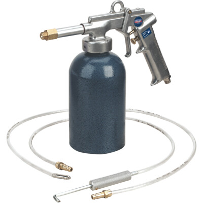 Druckluftbetriebenes Wachsinjektor-Set - 1/4'' BSP Einlass - verschiedene Lanzen - Rostschutz