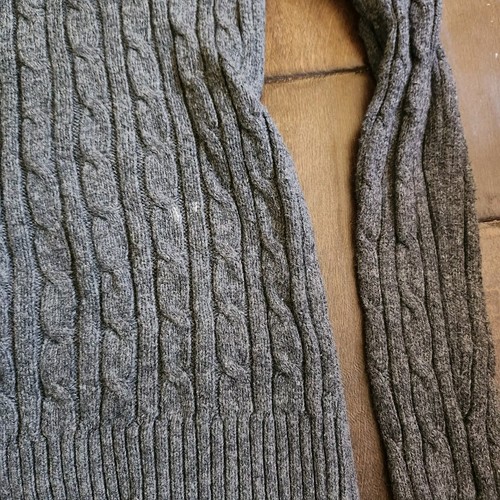 Abercrombie Kids Long Sleeve Gray Knit Sweater - Size Large (Minor Stain) - Picture 14 of 15