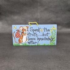 Smiley Signs Novelty Hanging Sign Plaque Funny Gift