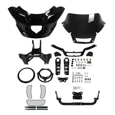 Black Headlight Fairing Mount Bracket Kit Fit For Harley Low Rider ST 2022-2025