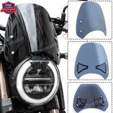 Motorcycle Smoke Windshield Windscreen Wind Deflector For Honda CB650R ABS 19-21