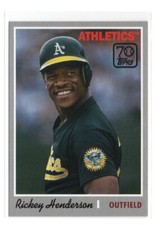 Rickey Henderson - 2021 Topps Baseball - 70th Anniversary OAKLAND ATHLETICS