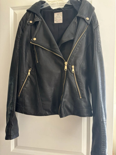 Free People We The Free Vegan Leather Jacket XL NWOT