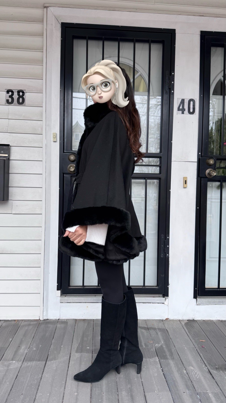 Wool Cape Coat - image 3