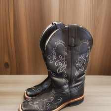 Smoky Mountain Niñas 4 R Cuero Negro Marilyn Bota Vaquera Zapatos Western