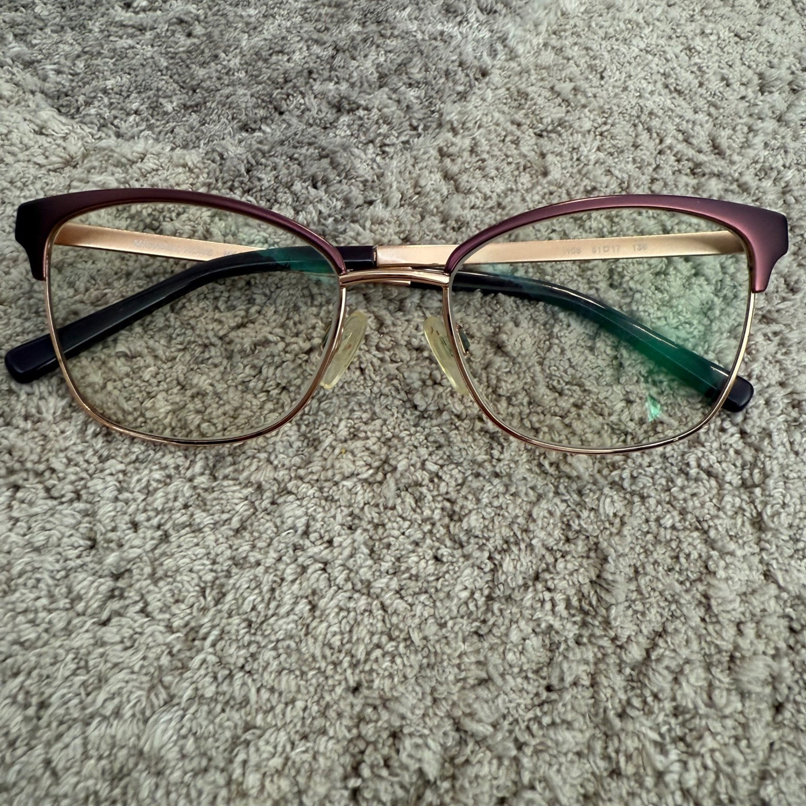 Michael Kors RX MK30 Adrianna IV Eyeglasses Rose Gold Burgundy 51-17-135 W Case thumbnail 12