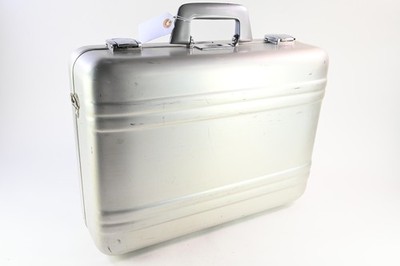 Halliburton Zero Aluminum 18 x12''x6  Silver Key lock Hard Case (Comb #357) #G502