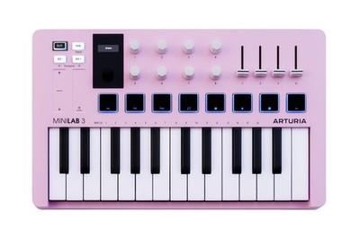 Arturia MiniLab 3 Rose Quartz Limited Edition Color MINILAB3 AQ MIDI Controller