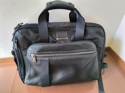 Tumi Mountain 3-Way Expandable Briefcase Rucksack Laptoptasche Schwarz Gebraucht