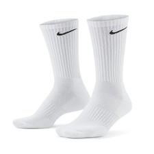 Nike White Dri-Fit Technology Everyday Cotton Cushioned Crew Socks - S M L XL