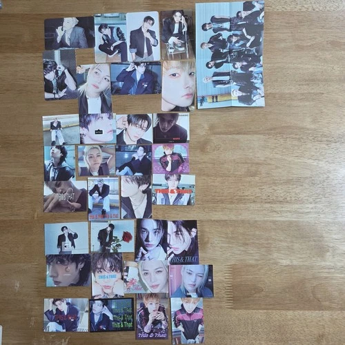 Photocards 8Pcs Sticker 24 Pcs Folded Poster Stray Kids This & That Fans Album