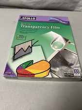 Apollo Write On Transparency Film WO100C-B 34 Sheets 8.5x11 Clear 34 Sheets Left