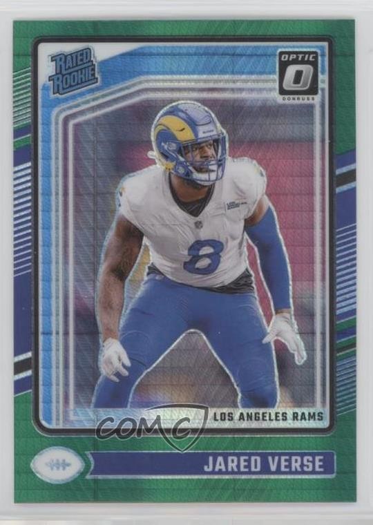 2024 Panini Donruss Optic Rated Rookie Green Hyper Prizm Jared Verse #242 6a7