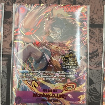 One Piece Monkey.D.Luffy (Japanese Version 3rd Anniversary Set) OP09-119 Englisch