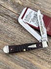 CASE XX ** 2026 POCKET WORN MAHOGANY TRAPPER W/FLUTED BOLSTERS KNIFE KNIVES — photo 2