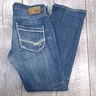 BKE Aiden Jeans Mens 30x32 Blue Denim Bootcut Heavy Stitch Medium Wash