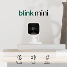 Mini - Compact Indoor Plug-In Smart Security Camera, 1080P HD Video, Night Visio