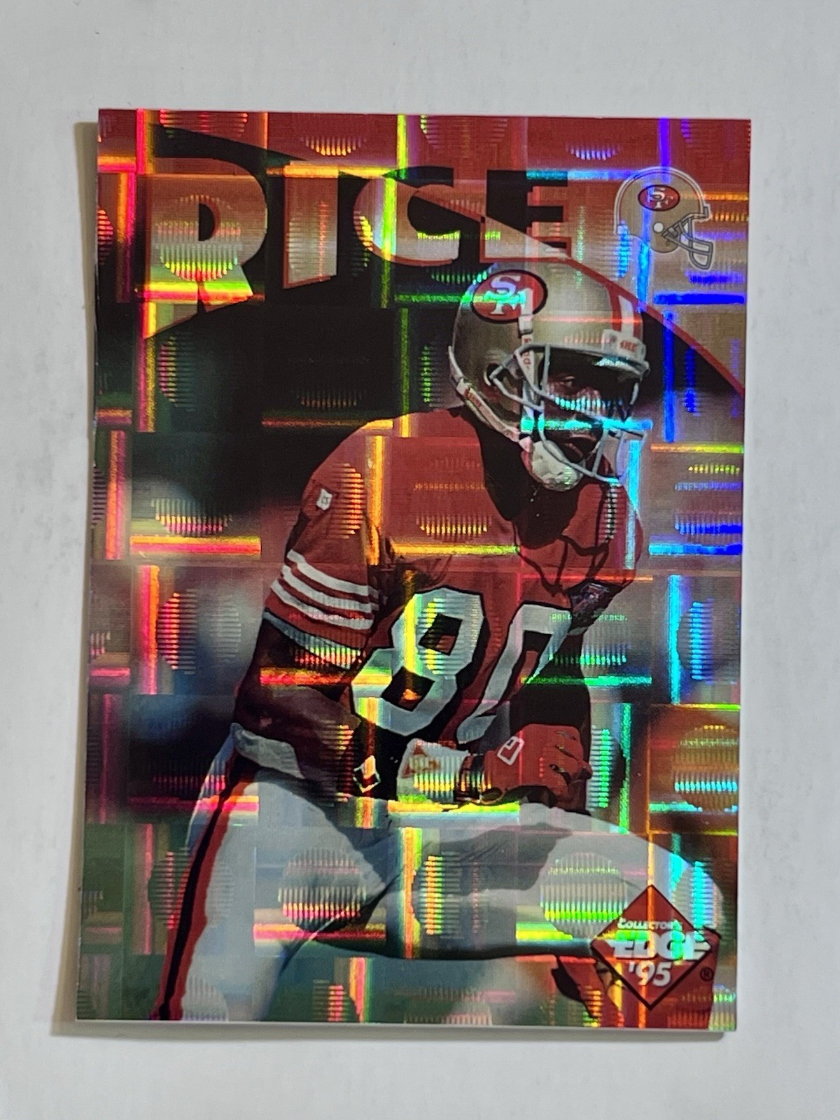 1995 Collector's Edge Instant Replay - Jerry Rice #33 Prism 49’ers! HOF!