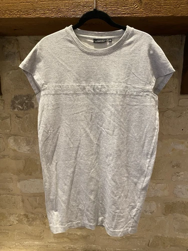 Abito camicia girocollo senza maniche Kate Spade Saturday donna S grigio 100% cotone