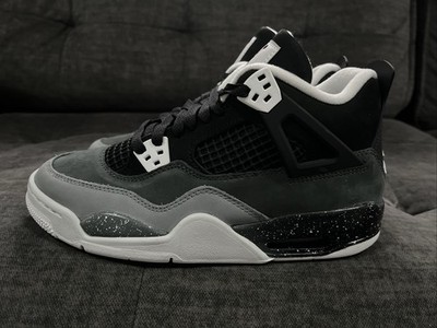 Nike Air Jordan 4 Retro Fear Black GS Mens Size M5/W6.5 FQ8213-002