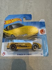 Hot Wheels 91 Mazda MX-5 Miata Yellow New