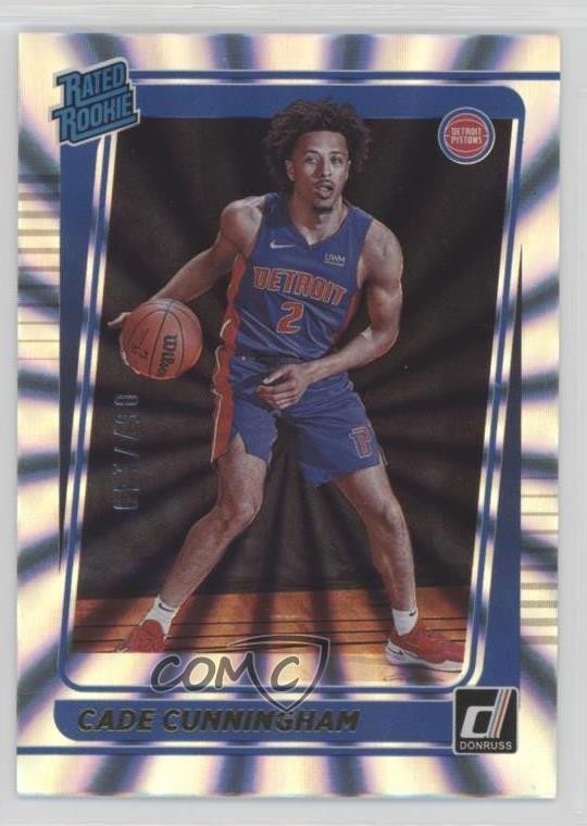 2021 Panini Donruss Rated Holo Laser 67/149 Cade Cunningham #211 Rookie RC 1n4f