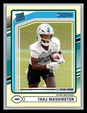 Tahj Washington Rookie Miami Dolphins 2024 Donruss #346