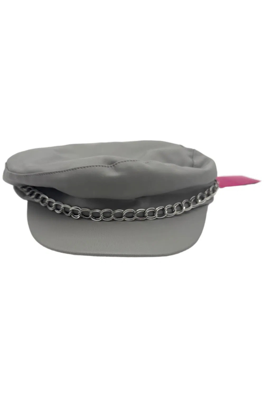 Vince Camuto Distressed Chain Detail Conductor Cap Gray 3490₽