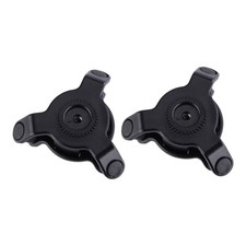 Motorcycle Phone Holder with Vibration Dampener, Anti-Shake Black 2 pcs