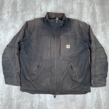 Carhartt Full Swing Loose Fit Quick Duck Insulated Jacket Mens XL Black Work