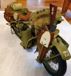1942 HARLEY DAVIDSON Motocicletta US Army pressofusa 1:10 Franklin Mint