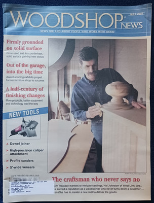 Woodshop News - May 2002 - News For & About People Who Work With Wood