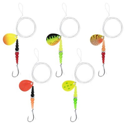 5PCS Walleye Rigs Wedding Ring Fishing Lures, Colorado Blades Stacked Fishing...