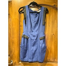 BCBGeneration Royal Blue Black Trim Dress 2