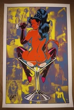 Dirty Martini DEVIL GIRL Chris Cooper Coop Limited Print Signed NUMBERED NEW 