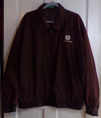Vintage Devon & Jones John Deere Bomber Jacket Men s XL Brown