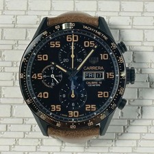 TAG Heuer Carrera Calibre 16 Chronograph Day Date CV2A84 Titanium Watch Japan 6