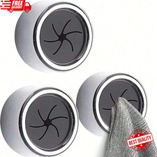 3 x Kitchen Towel Hooks Self Adhesive Round Wall Mount Dish Towel Holder UK 2026