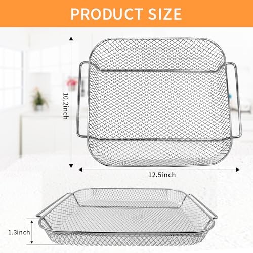 GWY Edelstahl Bratrost Für Emeril Lagasse Everyday 360 Luftfritteuse – Ersatzblech 30,5 X 25,4 Cm, Spülmaschinenfest