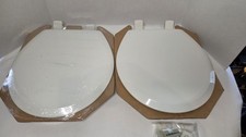 BEMIS Mayfair Lot Of 2 NextStep2 Round Enamel Wood Toilet Potty Training Seats