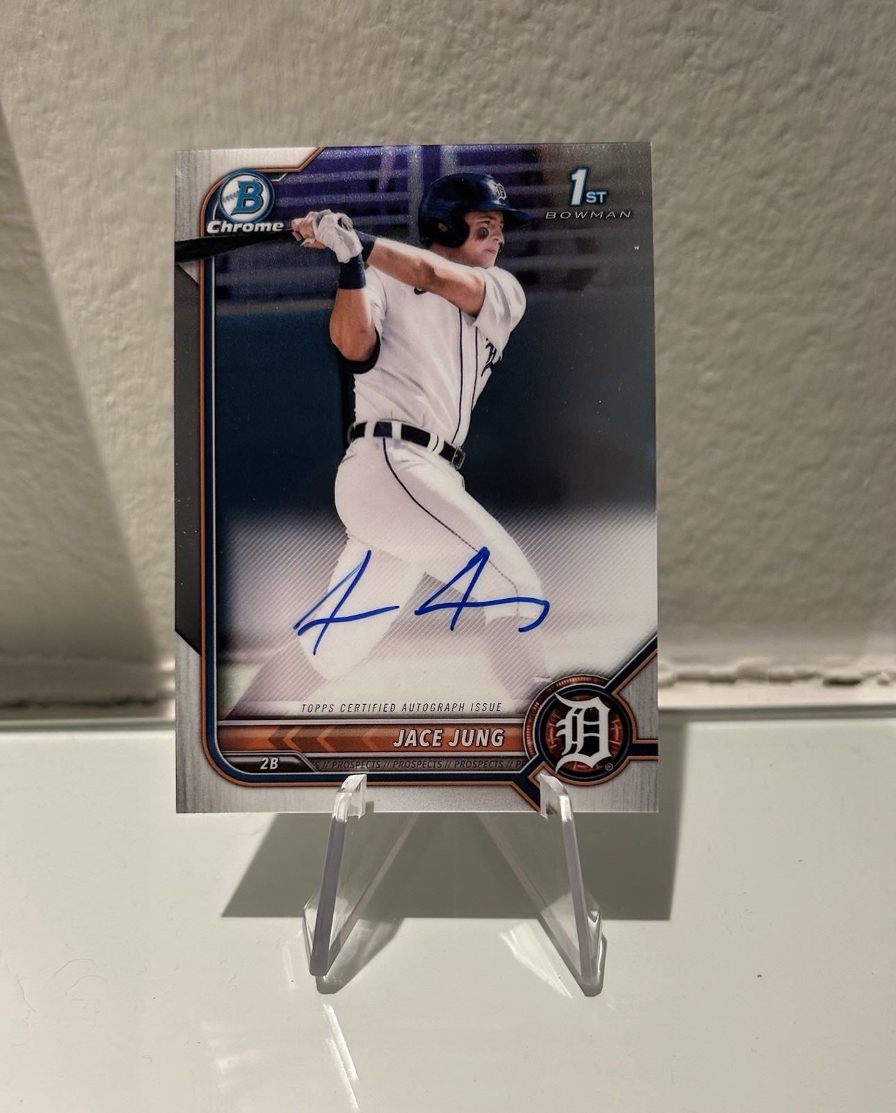 2022 Bowman Draft - Chrome Draft Pick Autographs Jace Jung #CDA-JJ (AU, RC)