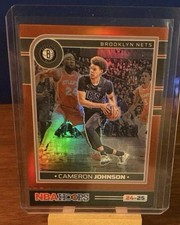 2024-25 Panini NBA Hoops- Cameron Johnson #90 Red Prizm /99 Nuggets Nets NBA🔥🔥
