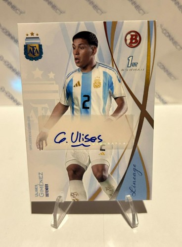 Topps Argentina Lineage 2024 Ulises Gimenez 1st Bowman Auto C276