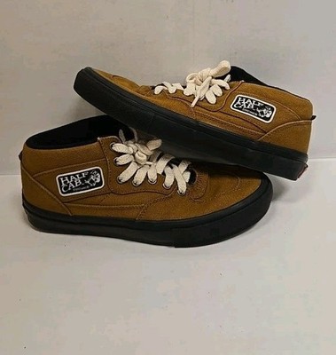 Vans Skate Half Cab Skateboard Shoes Mens Size 8 Duck Canvas Golden Brown
