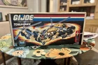 Vintage 1986 GI Joe Tomahawk Helicopter + Cobra FANG Vehicle Lot w Box Parts